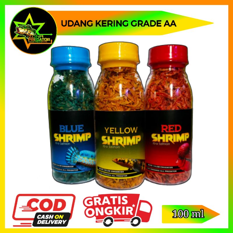 Yellow Shrimp Pakan Channa Kemasan Botol 100ml