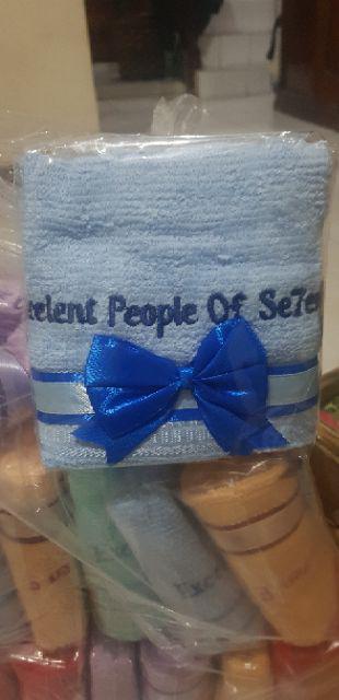 Free Packing Plastik Souvenir Handuk Leher Polos Salon