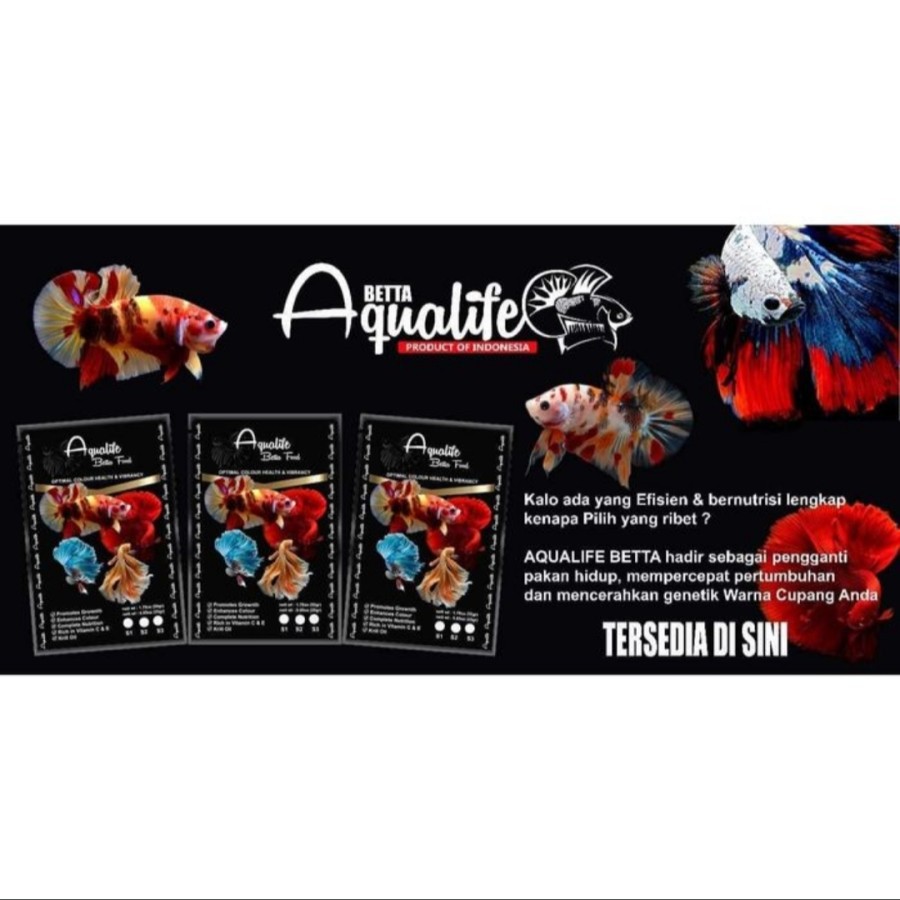 Pelet Aqualife betta S1 S 1 pelet premium burayak cupang