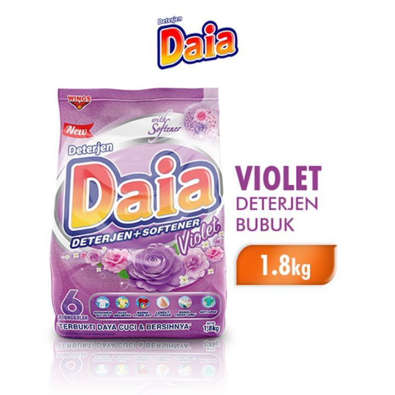 Daia 1,8kg , Deterjen bubuk Daia 1,8kg