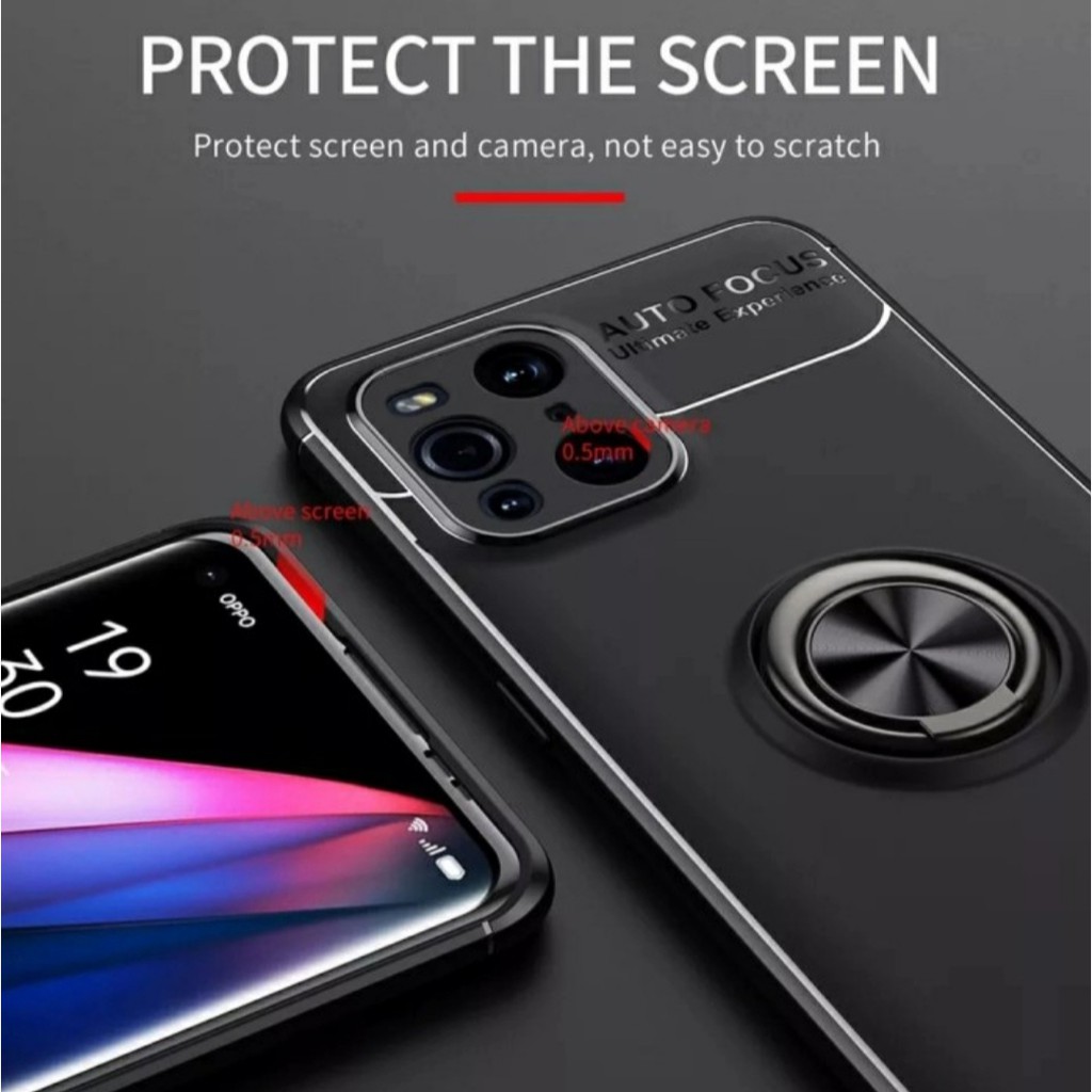 Auto Focus Ring Holder OPPO FIND X3 PRO Reno 5 6 Case Cover