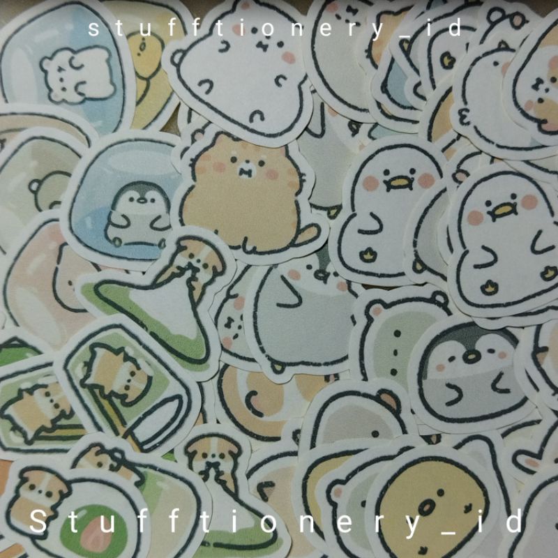 

[9Pcs Cute Pastel Stickers] kawaii scrapbook stickers / aesthetic pastel stickers/ stickers for journal / pastel / stiker murah