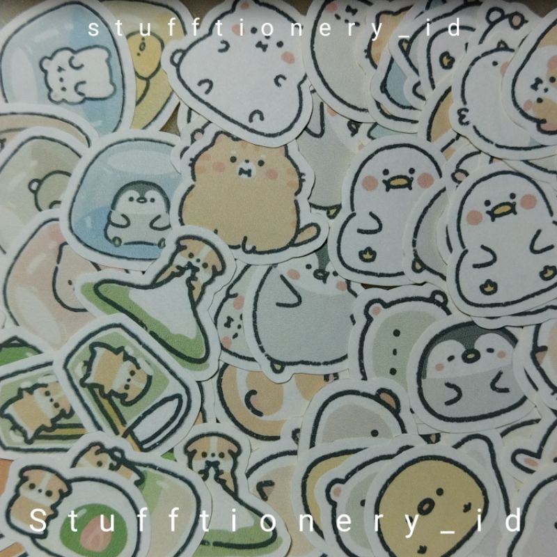 Jual [9pcs Cute Pastel Stickers] Kawaii Scrapbook Stickers Aesthetic