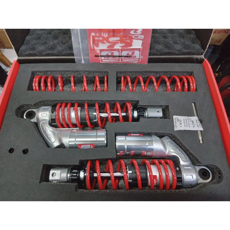 Shokbreker shok shock belakang Aerox nmax new 2020 vs series merah red rcb