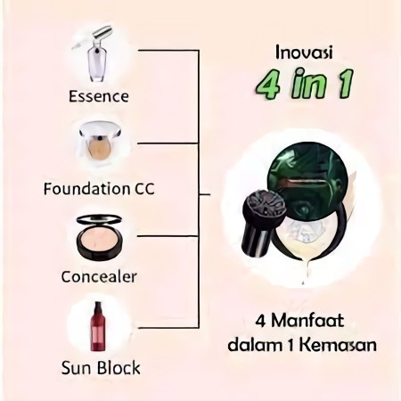 [ORI] SUNISA MUSHROOM HEAD AIR CUSHION CC/BB Cream ORIGINAL 100% + Kuas Kabuki