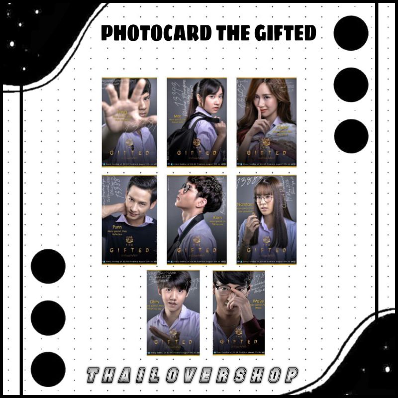 PHOTOCARD THE GIFTED SERIES RAIKANTOPENI THAI ACTOR GMM BOY GMMTV