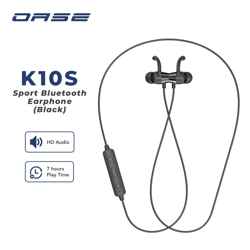 OASE Bluetooth Wireless Sport Earphone K10S - Smooth Sound, Hifi Dynamic [OPPO Official Accessories]