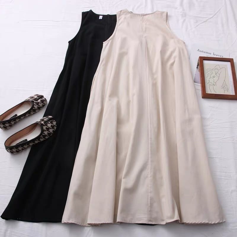 FIONA OVERSIZE - CASUAL DRESS POLOS - MAXI DRESS - PAKAIAN TERLARIS - DRESS KOREA - KOREAN STYLE