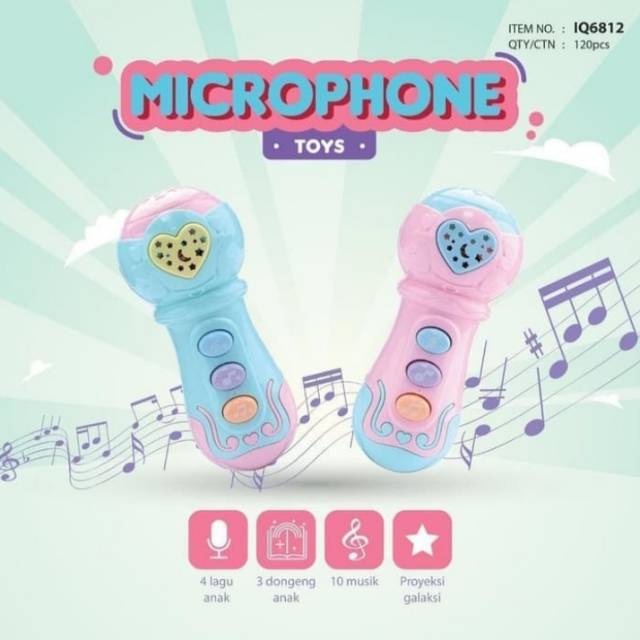 IO ANGEL Microphone Toys Mainan Musik Mikropon Anak Musical Toys