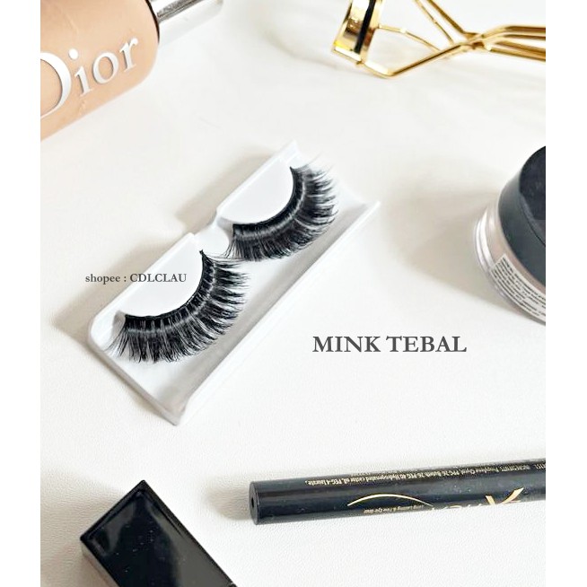 SL19 - Mink Tebal 001 Volume -  Xanadu Plethora - Bulu Mata Palsu Atas - Strip Lash - Faux Mink 3D