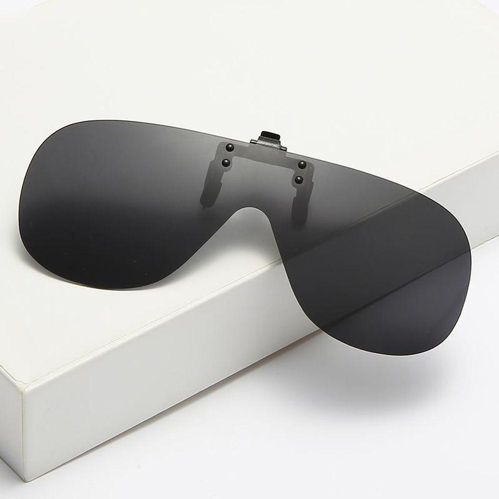 Needway  Night Vision Sunglasses Fashion Driving Polarized Sun Glasses Flip Up Clip on Anti-UV Night Vision Lensa Memancing Terpolarisasi Kacamata Miopia Kacamata Klip