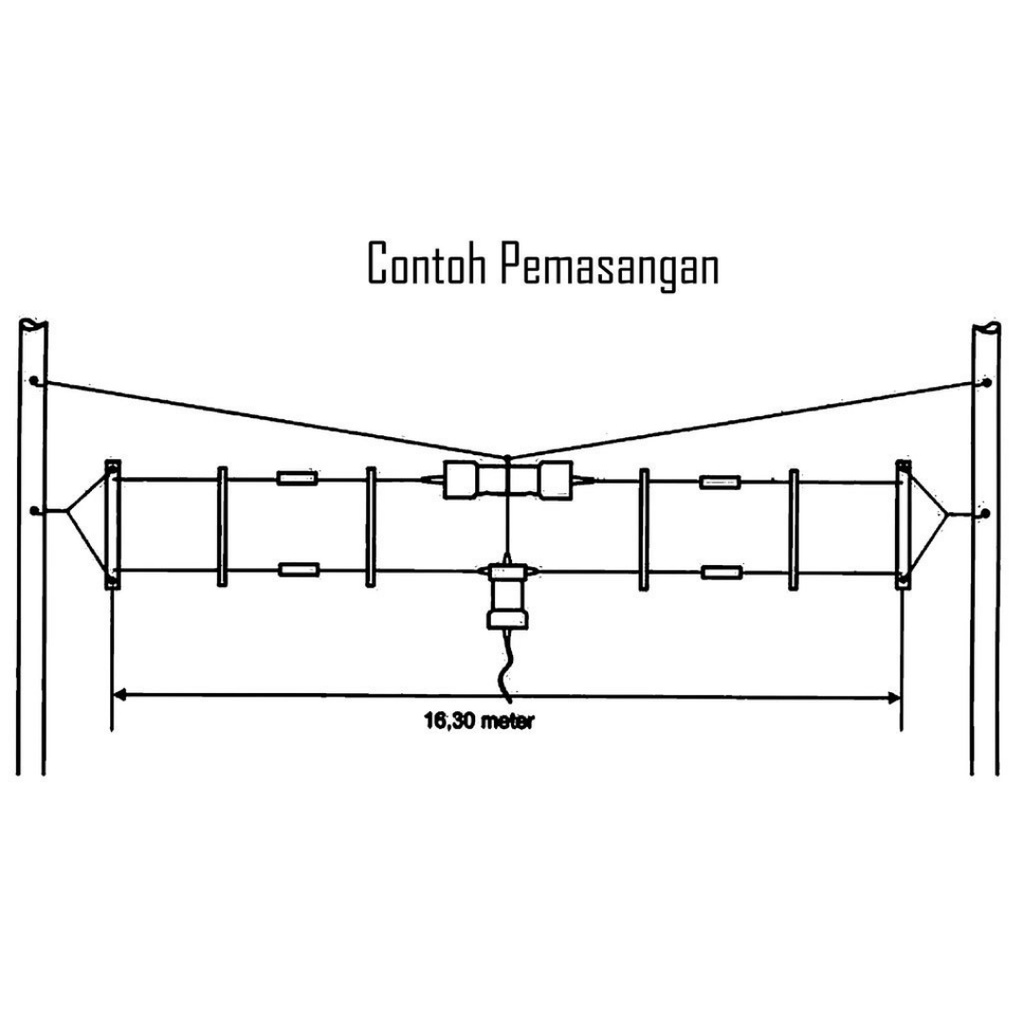 MARSHAL MBA-3300 HF BROADBAND ANTENNA NEW