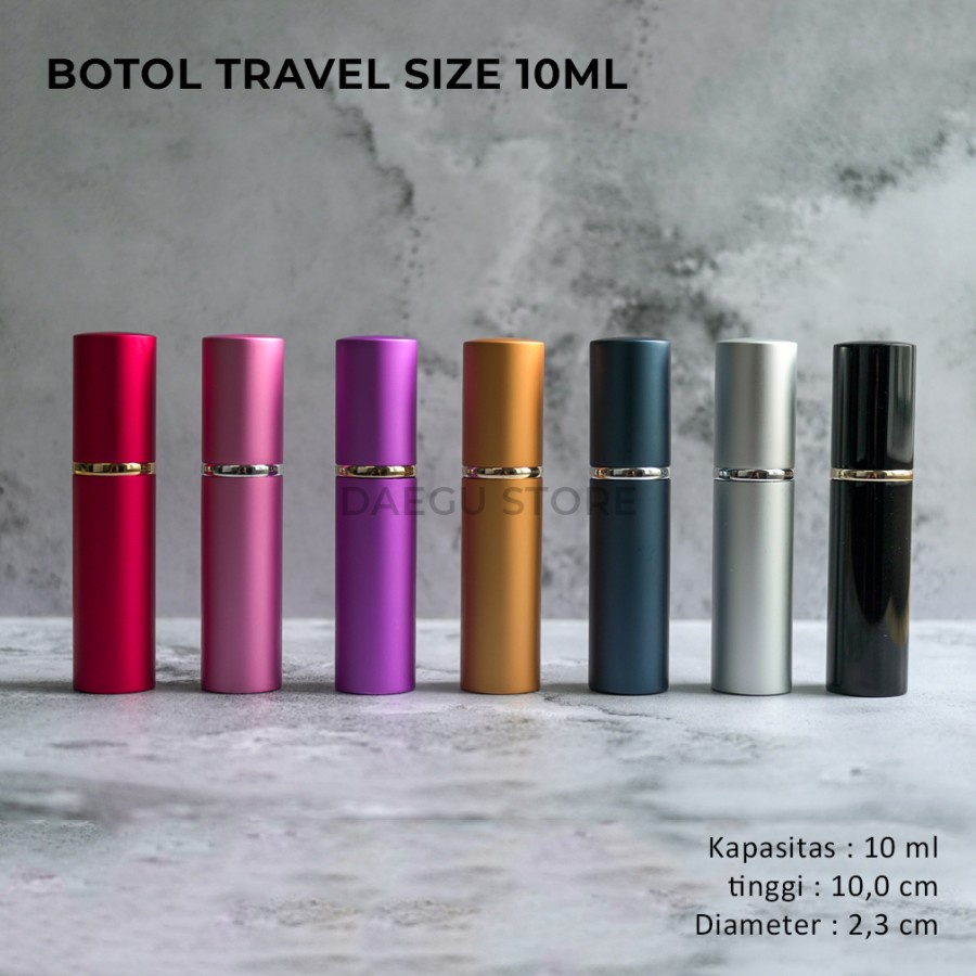 Botol Parfum Travel Spray 10ml - Refillable Isi Ulang Decant