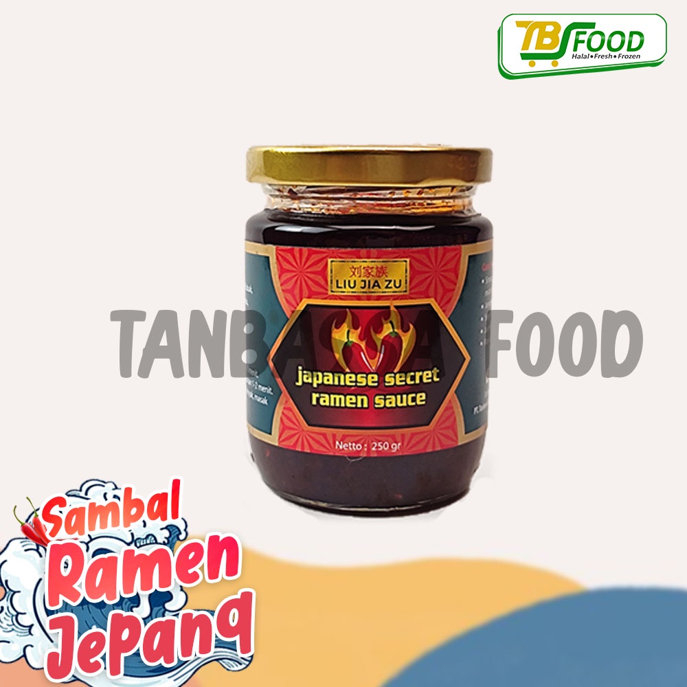 Sambel Fish Japaneses,La Jiao Jiang ,Premium Chili Oil, Rasa Ikan,Sambal Minyak Cabai,Bumbu Ramen,Mie,Jiaozi,Dumpling,Dimsum,Extra Hot Pedas,Japanese Keke Dashi,La-Yu,Gyudon,Tori Paitan,Shang Chi,Sweat,Garlic,Cabe Jepang Pedes Halal