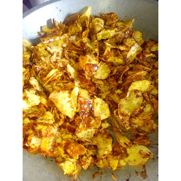 

Keripik Umbi Talas Gula Merah