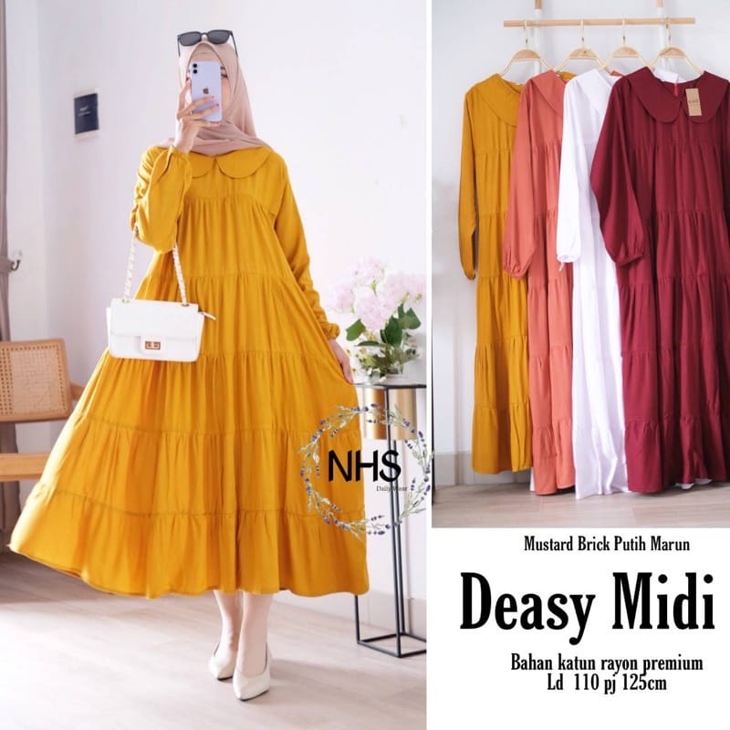 terbaru MIDI DRESS terlaris TERVIRAL dress KEKINIAN