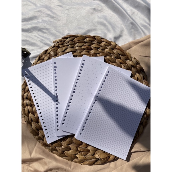 

Loose Leaf A5 Loose Leaf Grid Dotted Garis Polos 50 lembar Isi Binder