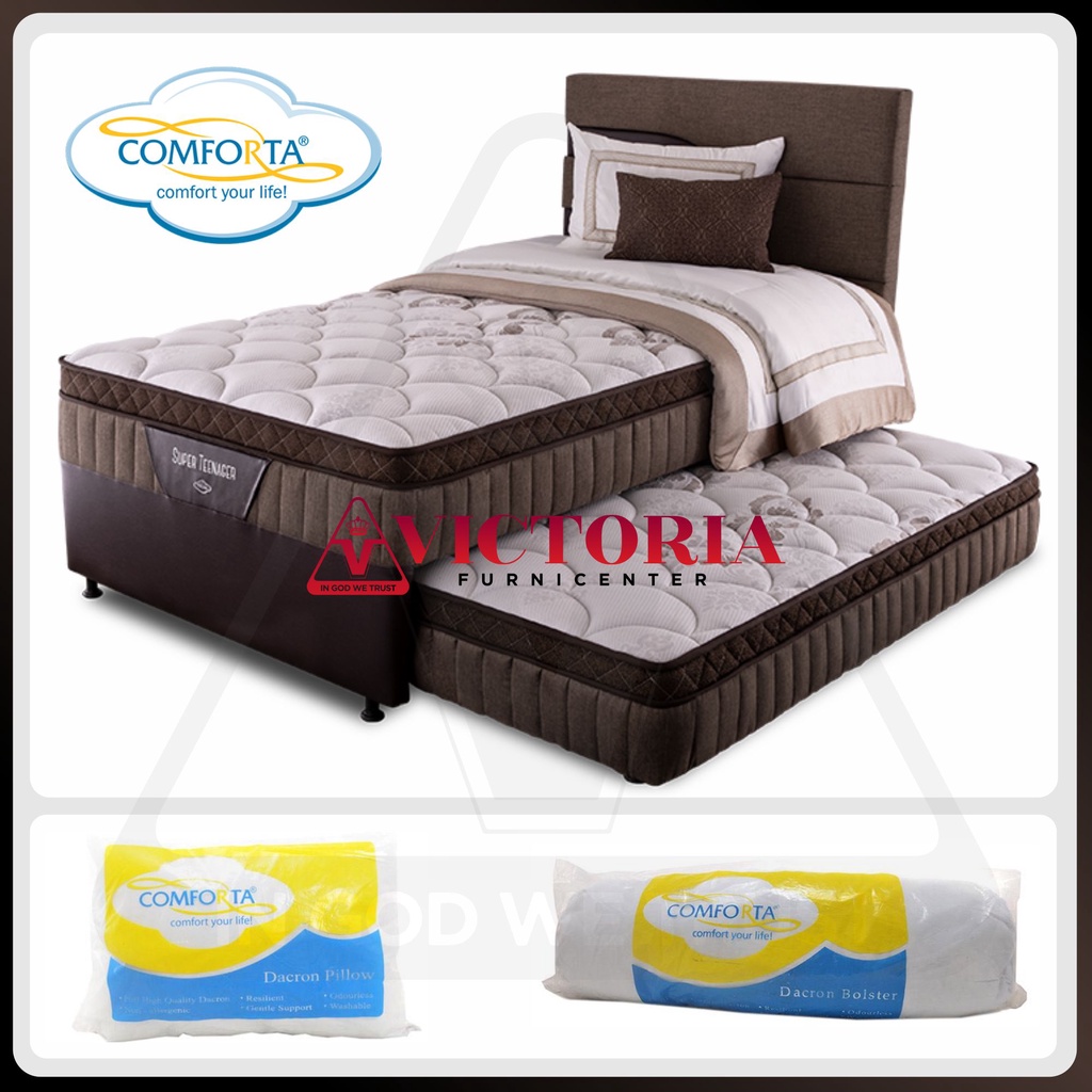 Comforta Super Teenager 120x200 140x200 100x200 90x200 120 140 100 Fullset Full Bed Sorong Set 2in1