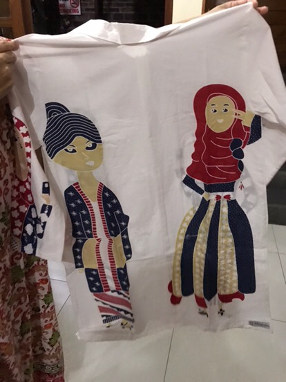Shanaya Batik Tunik Tejo Printing Kartun Batik Lucu Unik