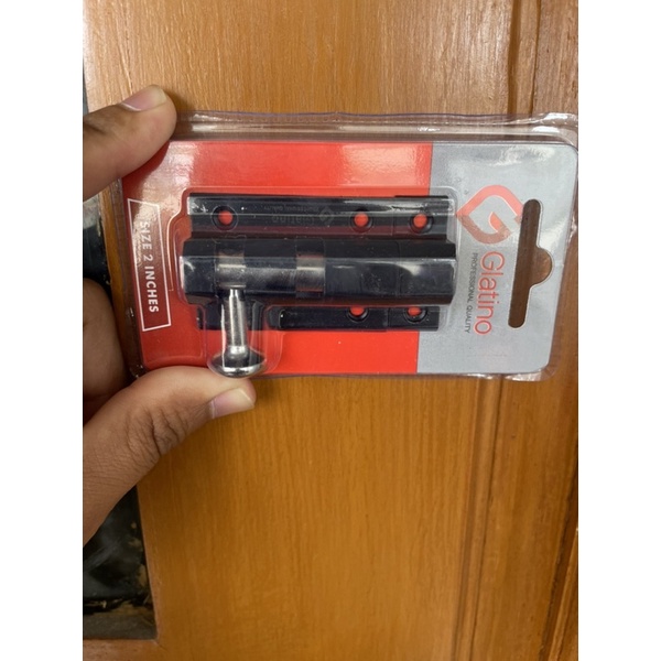 GRENDEL 2 INCH JUMBO SELOT PINTU 2 INCH HITAM DOOR BOLT 2 INC Grendel 2 inc Hitam kunci Selot pintu grendel pintu hitam grendel pintu jendela black hitam minimalis Grendel 2 Inch Hitam Black