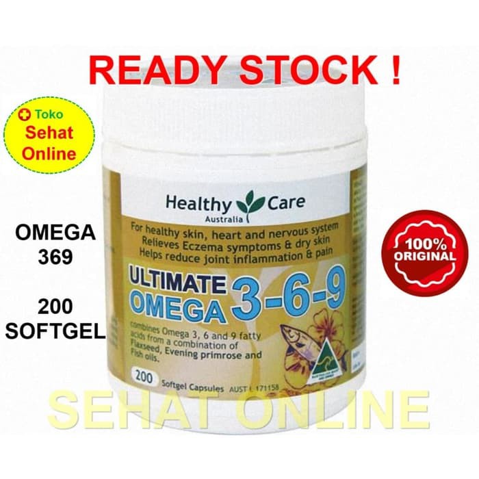 TERMURAH - Healthy Care Ultimate Omega 3-6-9 200 Kapsul