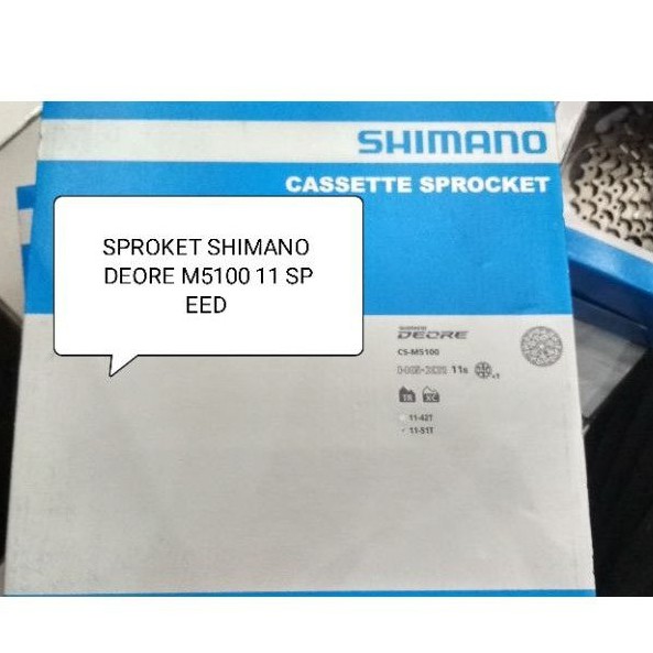 SPROKET SHIMANO DEORE M5100 
11 SPEED 
11-51T