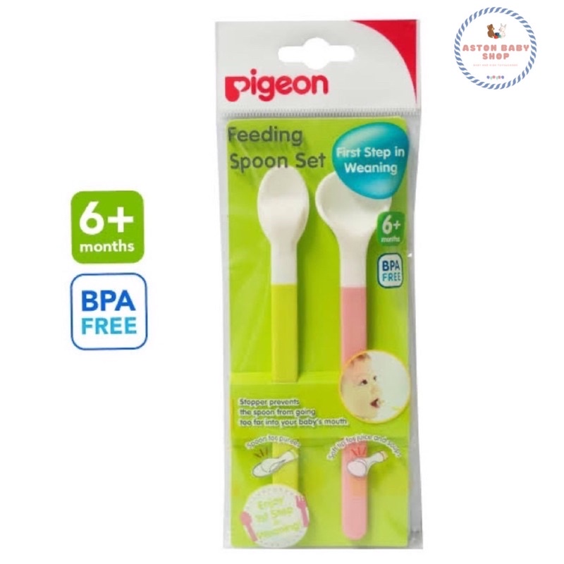 Pigeon Feeding Spoon Set Sendok Makan Bayi Sendok Mpasi Pigeon