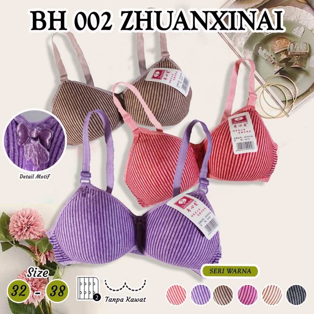 VS - Bra Fashion Wanita Bra Wanita Murah BH Busa Tipis Push Up Bra Zhuanxinai Real Pic