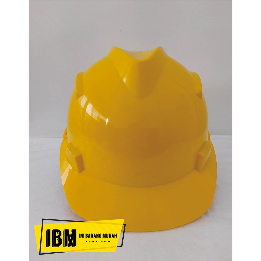 PROMO-HELM PROYEK KUNING DALAMAN PUTAR/YELLOW SAFETY HELMET FAST TRACK