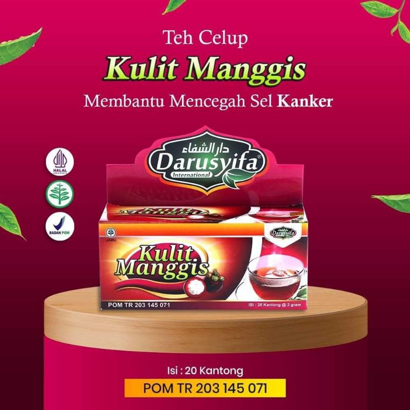 

Teh Celup Kulit Manggis Darusyifa isi 20 sachet Kaya Antioksidan & Anti Kanker