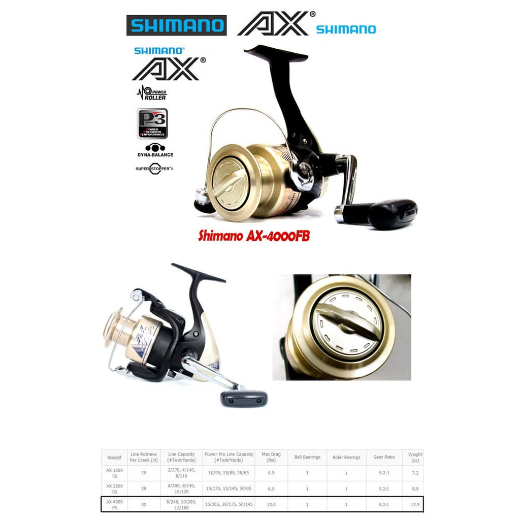 REEL SHIMANO AX 4000FB