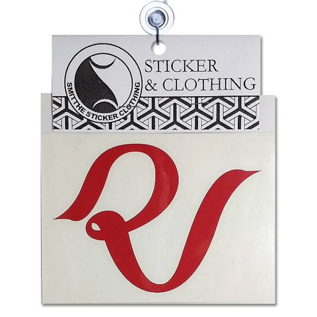 Stiker Red Velvet Logo Cutting Sticker Aksesoris  10 cm