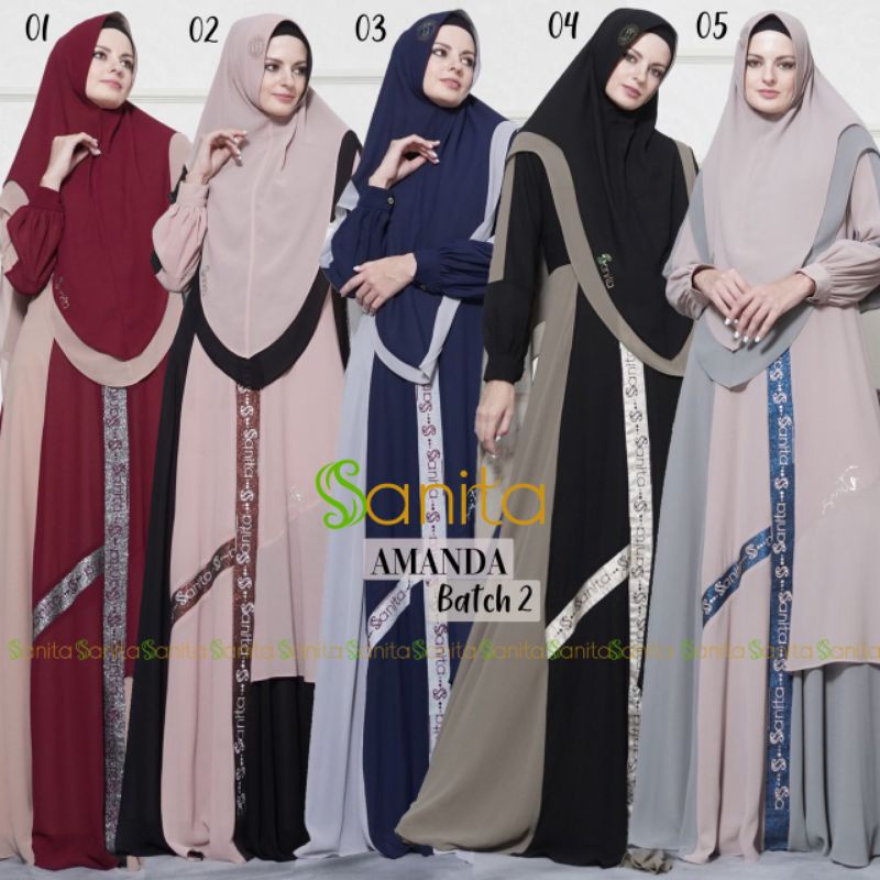 Syari Amanda plain by Sanita