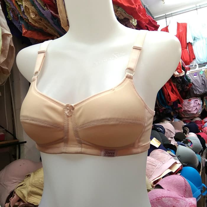 Bra Basic Sorex 01001 Sport Bra tanpa Kawat dan Busa Tipis