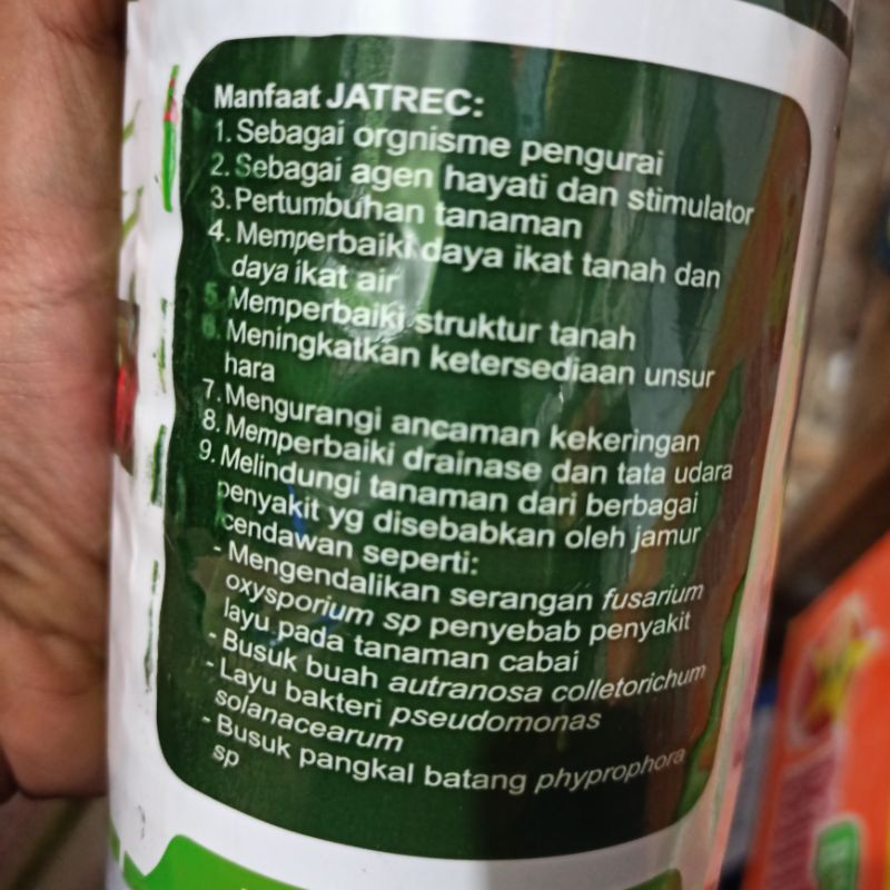 BIO FUNGISIDA JATREC PLUS 1 LITER TRICHODERMA SP CAIR