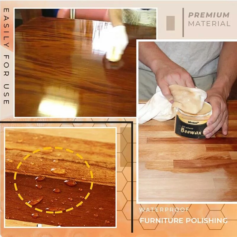 Alat Pembersih Pengkilap Meja Kursi Kayu Furniture Wood Seasoning Beewax Lilin Gel Lebah Alami