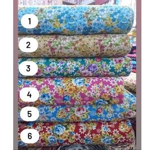 Katun Kembang/Bahan katun motif/Kain katun print