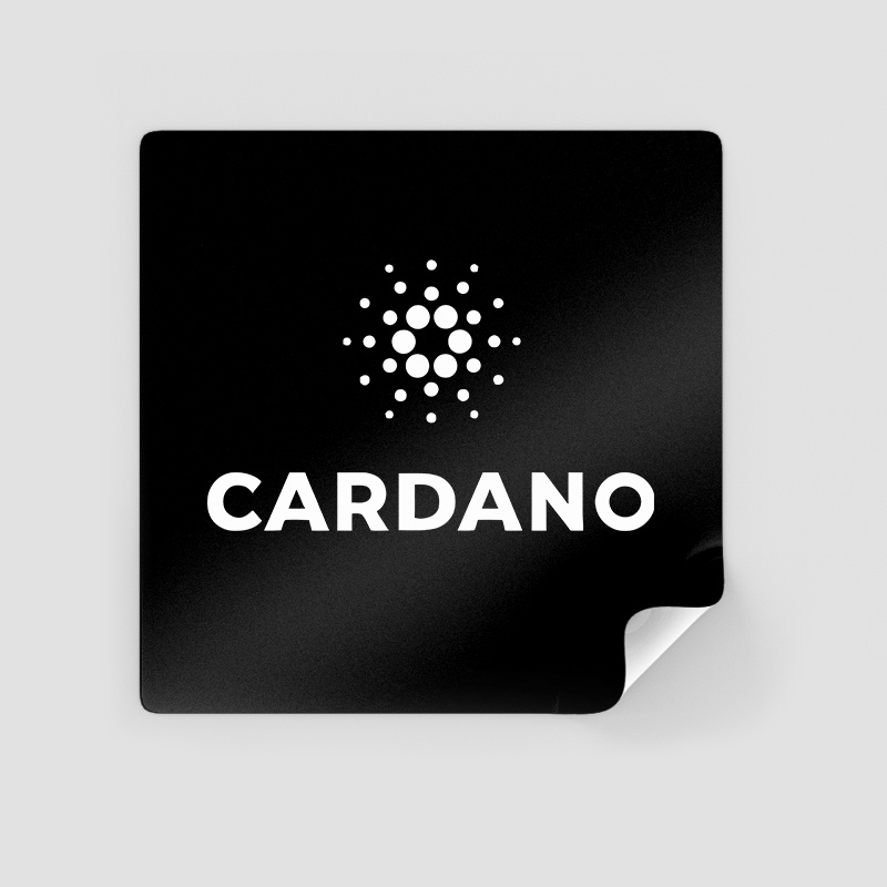 Stiker ADA Cardano Crypto Token Satuan  Anti Air