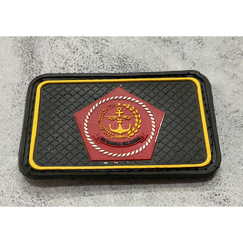 Patch Mabes TNI - Patch Velcro TNI  - Prepetan TNI - Velcro Karet Kotak