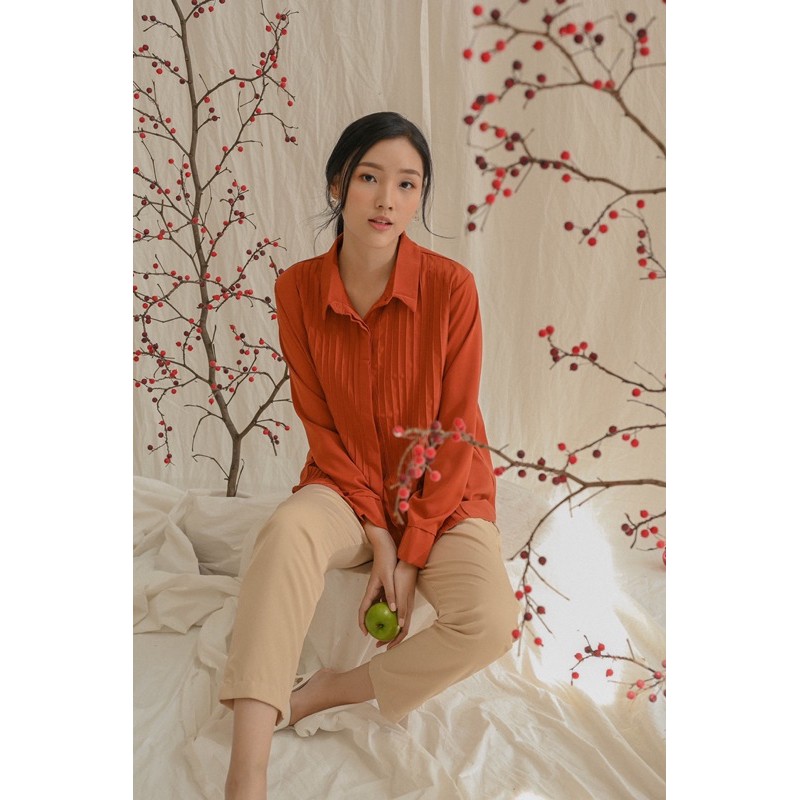 KANON - Asagao Shirt - Kemeja kantor / kuliah wanita korean look