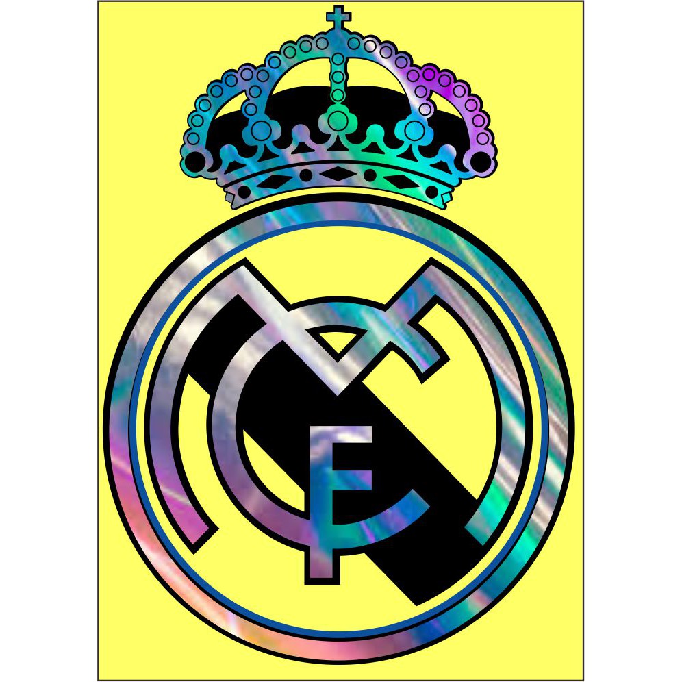

CUTTING STIKER LOGO CLUB SEPAK BOLA HOLOGRAM UKURAM 6 X 6 CM