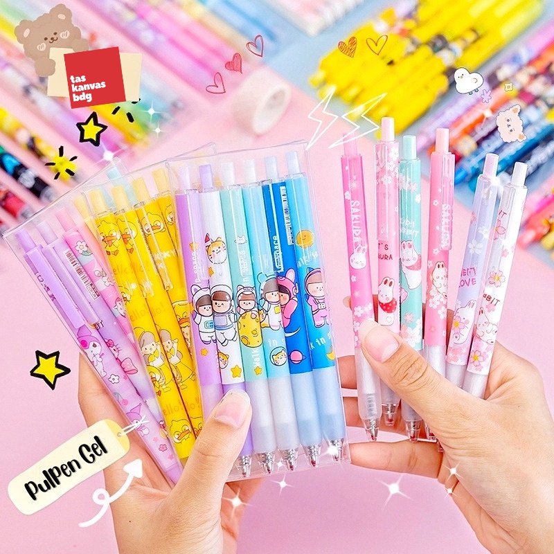 PULPEN GEL MEKANIK MOTIF LUCU 0.5 mm // Bolpen Gel | Ball Pen Motif Lucu | ATK Karakter Unik Lucu | Harga 1 Pcs