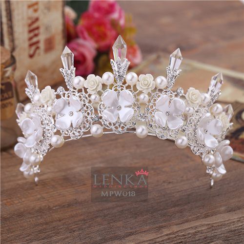 [PRODUK TERBATAS] HEADPIECE MAHKOTA PENGANTIN WANITA AKSESORIS WEDDING MPW018