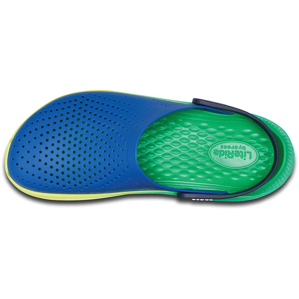 Crocs Literide Clog 2 Unisex Pria dan Wanita Original - BlueGreen