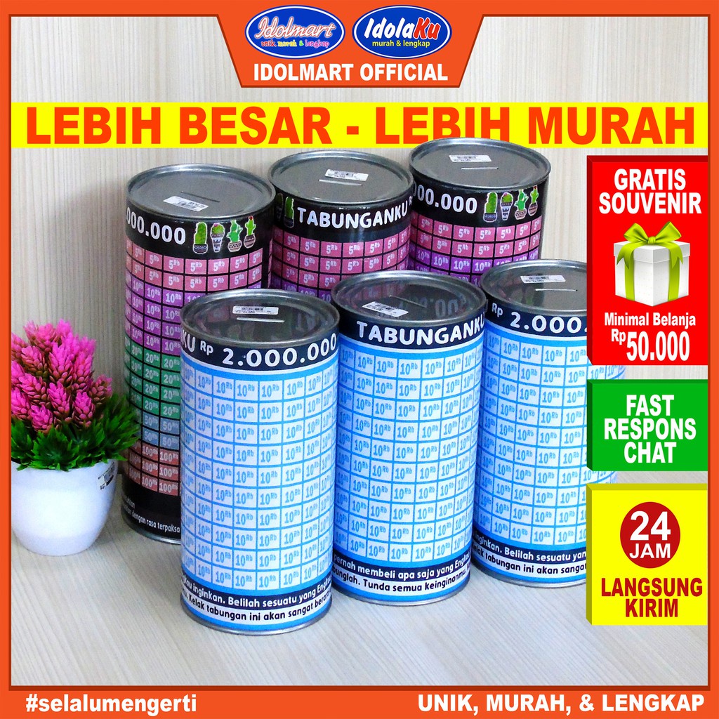 IDOLMART Celengan Target Celengan Terbaru Celengan Viral Ukuran JUMBO Surabaya