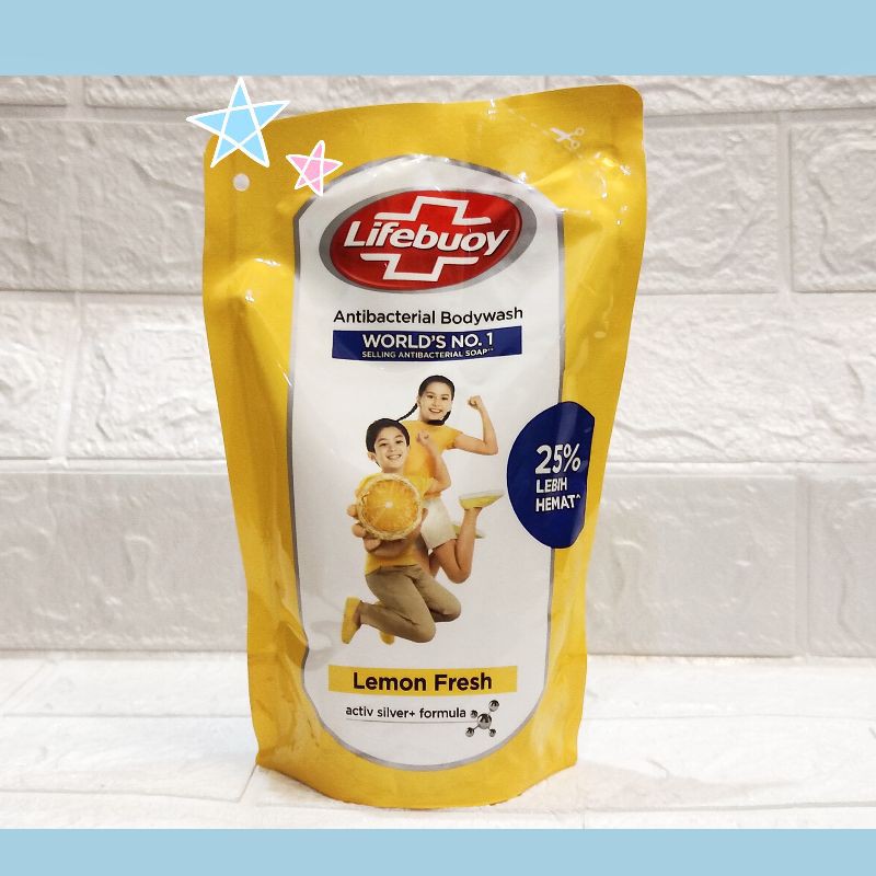 Sabun mandi cair Lifebuoy refil 450ml / 400 ml Lemon