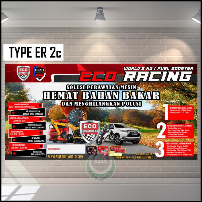 Spanduk / Banner | Eco Racing Indonesia | Ukuran 2M X 1M