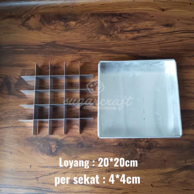 Loyang sekat 20cm / loyang cake potong