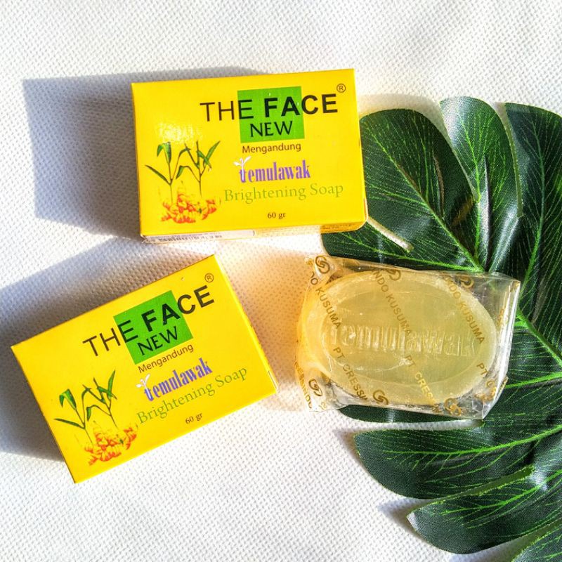 THE FACE SOAP 60gr TEMULAWAK ORIGINAL BPOM - SABUN BATANG THE FACE BPOM PROMO COD