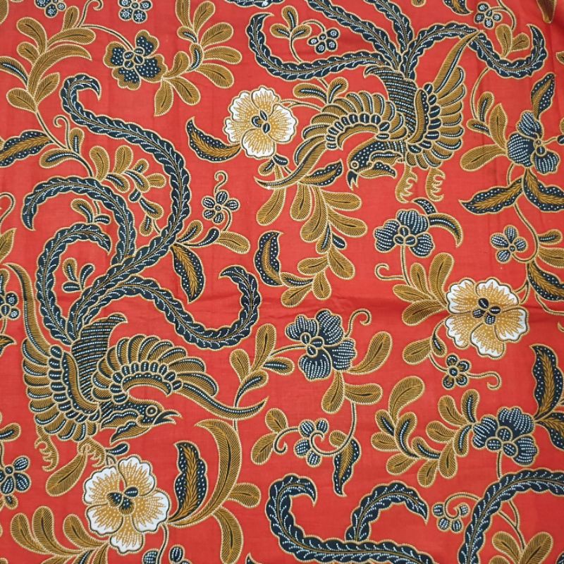 Kain Batik Banyumasan / Kain Bahan Batik Orange Prima Halus Lembut Khas Banyumasan